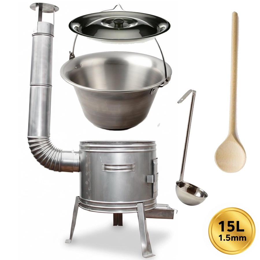 Nerezový kotlíkový set 15 LUX 1,5 mm